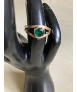 Handmade Artisan Emerald ring - £33.55 GBP