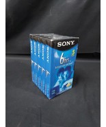NEW SEALED 5 Pack Sony 6 Hrs T-120 VHS VCR Tape Tapes Blank Premium - £12.35 GBP