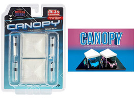 Canopy 2 Piece Set White Limited Edition to 3600 Pcs Worldwide  1/64 Scale Model - $23.52