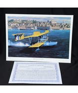 Stan Stokes Aviation Art Print Limited Ed Signed COA First Across The Po... - €30,38 EUR