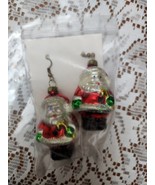 3&quot; Santa Claus  Pierced Earrings.  Very Colorful &amp; Cute.  Unbranded - $29.54 CAD