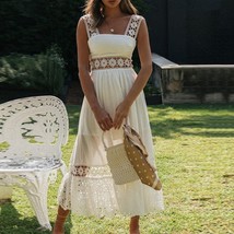Lace Sexy Hollow Lace Stitching Big Dress - $49.99