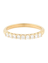 Tiffany &amp; Co. Yellow Gold Embrace .27ct Diamond 2.2mm Shared Wedding Ban... - £1,862.29 GBP