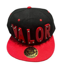Valor Trucker Hat Letters By Pandahat Red  &amp; Black - $22.94