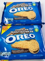 OREO Chocolate Peanut Butter Pie Sandwich Cookies, Family Size, 17 oz 2-Pack - £15.59 GBP