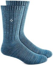 Sun + Stone Men&#39;s Embroidered Logo Boot Socks BLUE , SHOE SZ 6-12/ SOCK ... - £7.75 GBP