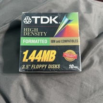10 TDK High Density 3.5&quot; 1.44 MB Formatted Floppy Disks | IBM and Compat... - €5,94 EUR