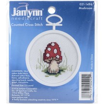 Janlynn Mini Counted Cross Stitch Kit 2.5 Round-Mushroom (18 Count) (Pac... - $40.49