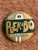 Vintage 1970&#39;s Peek-A-Boo Slurp Slurpee 7-11 Pin Round 1.5&quot; Collectible ... - £10.59 GBP