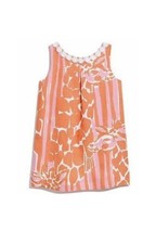 Lilly Pulitzer Giraffe Animal Print Orange &amp; Pink Girls Dress Size M (7-8) NWT - £11.05 GBP