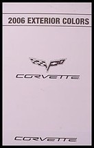 2006 Chevy Corvette Original Color & Trim Paint Chip Brochure Z06 Mint Nos Gm 06 - $7.91