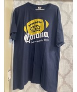 Corona Find Your Game day Beach Football XL Navy Tee - $216.02 MXN