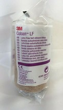 3M Coban LF Cohesive Bandage 4&#39;&#39; x 5 yds Tan Self-Adherent Wrap -  FREE ... - £6.11 GBP