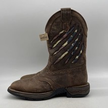 Brothers And Sons Mens Brown American Flag Lite Performance Western Boot Sz 8 D - £69.98 GBP