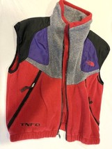 Vintage 1990s The North Face TNF X Color Block Full Zip Fleece Vest Men’s Size M - £114.27 GBP