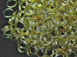6mm Gold Plated Split Rings (100) Great For Charms! - $2.16