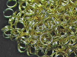 6mm Gold Plated Split Rings (100) Great For Charms! - £1.72 GBP