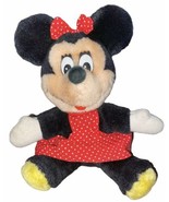 Vintage Minnie Mouse 8&quot; Plush Disneyland Walt Disney World Korea Tail &amp; ... - $206.38 MXN