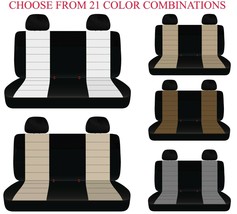 Two Tone truck seat covers Fits Dodge Dakota 90-96 Front Bench with Headrests - £67.30 GBP