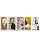(5) Vintage FILM &amp; MOVIE STARS Cigarette/Tobacco Cards JEAN PARKER, KARE... - $204.23 MXN