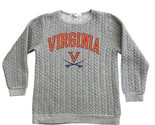 University of Virginia Sweatshirt Womens MEDIUM Quilted Flying Colors US... - $29.65