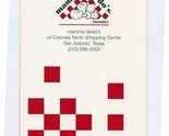 Mamma Ilardo&#39;s Pizzeria Menu San Antonio Texas 1993 - $15.84