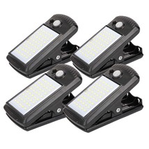 4 Pack Solar Motion Sensor Security Umbrella Light,Clip On Lights Outdoor With 4 - £48.74 GBP