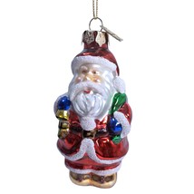 Thomas Pacconi Museum Series Christmas Santa Claus Gifts Bag Glass Ornament 3.5&quot; - £10.05 GBP