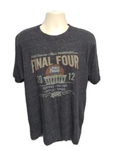 2012 NCAA New Orleans Final Four Basketball Adult Gray XL TShirt - £14.80 GBP