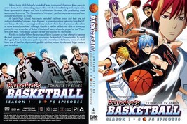 Anime Dvd~English Dubbed~Kuroko&#39;s Basketball Season 1-3(1-75End)FREE Gift - £27.50 GBP