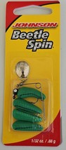 Johnson Beetle Spin 1 INCH 1/32 oz Green Black .88g Fishing Lure Bait - £5.01 GBP