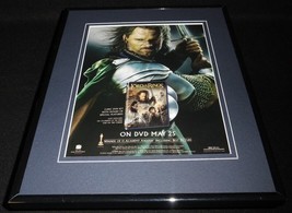Lord of the Rings Return of King 2004 Framed 11x14 ORIGINAL Advertisement  - £27.68 GBP