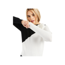 allbrand365 designer Womens Colorblocked Applique Sweater, X-Small, Deep... - £34.80 GBP