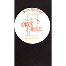 Vintage Jules Feiffer&#39;s Knock Knock Pin Button - $9.90