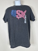 NWT Delta Pro Weight Men Size M Dark Gray USA United States T Shirt Short Sleeve - £8.57 GBP