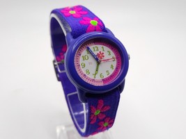 Kids Timex Flower Warch Purple New Battery 28mm - £11.77 GBP