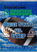 2000 Humanitarian Bowl Game Program Boise State Broncos UTEP Miners - £96.80 GBP