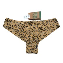 Volcom Eco True Bikini Bottom Cheekini Leopard Print Brown XS - $14.49