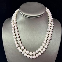 Mikimoto Akoya Pearl Diamond Necklace 36&quot; 18k W G 8 mm Certified $13,950 401397 - £6,390.56 GBP