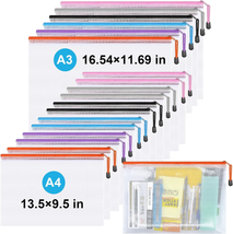 Mesh Zipper Pouch,Waterproof Zipper Bags,18Pcs Document Folders,For Puzz... - $17.02