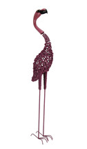 Pink Twine Springy Head Flamingo Sculpture 19 inch - £70.05 GBP
