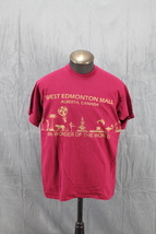 Vintage Graphic T-shirt - West Edmonton Mall Major Attractions - Men&#39;s XL - £38.54 GBP