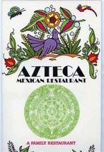 Azteca Mexican Restaurant Menu &amp; 2 Napkins Washington &amp; Oregon - £24.91 GBP