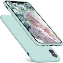 Case For iPhone Xs Max Silicone Slim Case Hybrid Protection Cover Mint Green - £41.79 GBP
