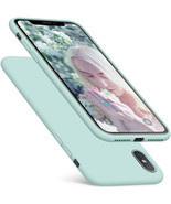 Case For iPhone Xs Max Silicone Slim Case Hybrid Protection Cover Mint G... - £40.74 GBP