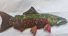 Spring Brook Trout, Right Face, 2023-24 15 Inches X 1/2, Straight Fish Carving - £54.75 GBP