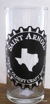 Saint Arnold Beer Glass Houston Texas 5&quot; Texas&#39; Oldest Brewery Black Emblem - £9.39 GBP