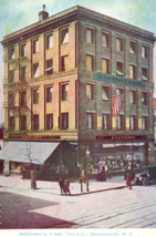 Brentano&#39;s Book Store Washington D.C. Building Postcard Antique Advertising - £7.92 GBP