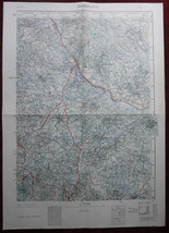 1958 Original Military Topographic Map Arandjelovac Serbia Sumadia - $51.14