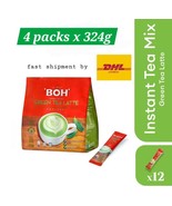 BOH Green Tea Latte 4 Packs x 324g (12&#39;s) - Fast Shipment via DHL Express - $162.34 CAD